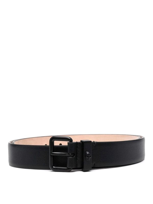 Skull Leather Belt