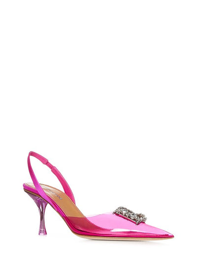 Slingback In Pvc Trasparente Fucsia