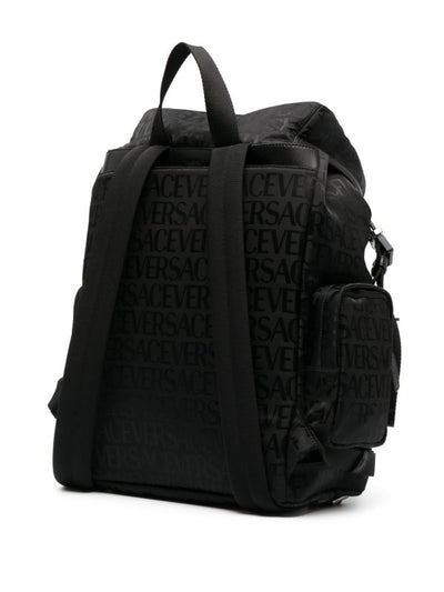 Zaino Allover Versace In Nero