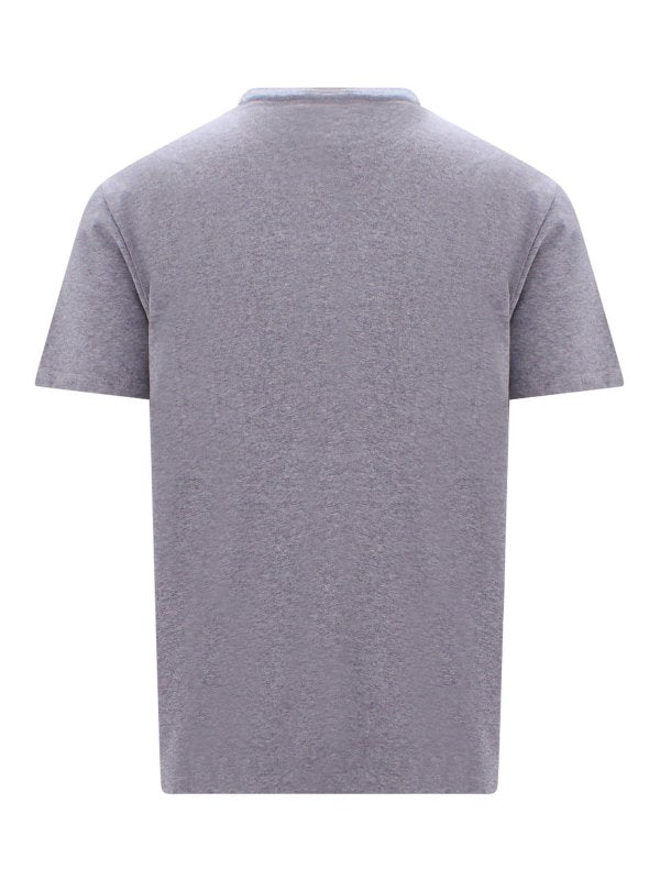 T-shirt In Cotone Con Logo Ricamato