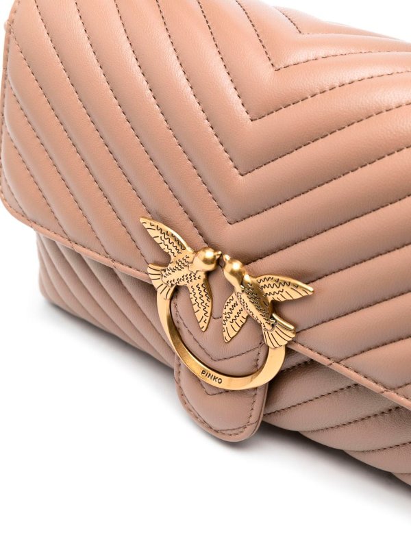Borsa `classic Lady Love Puff Chevron`