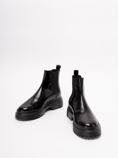 Stivali Di Pelle `h629`