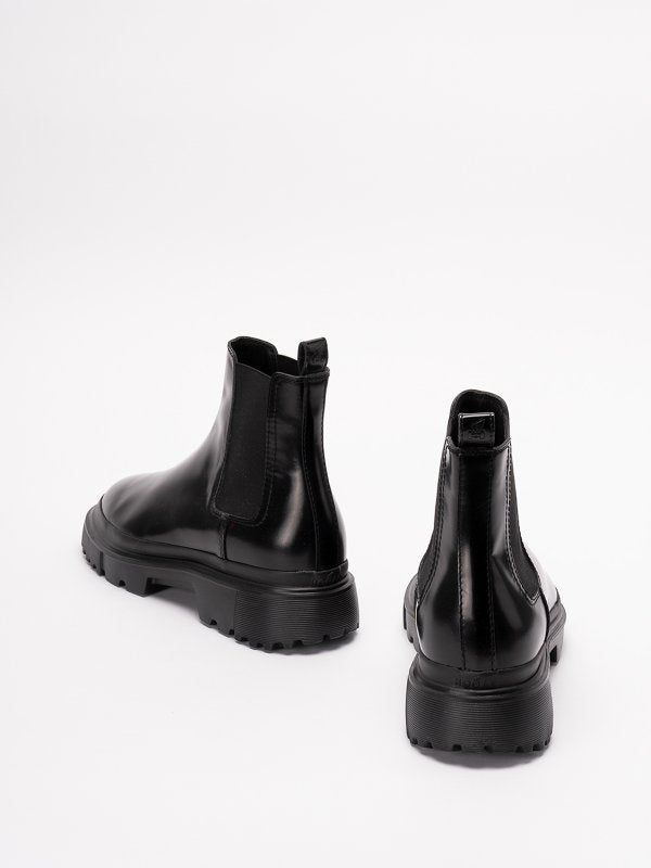 Stivali Di Pelle `h629`