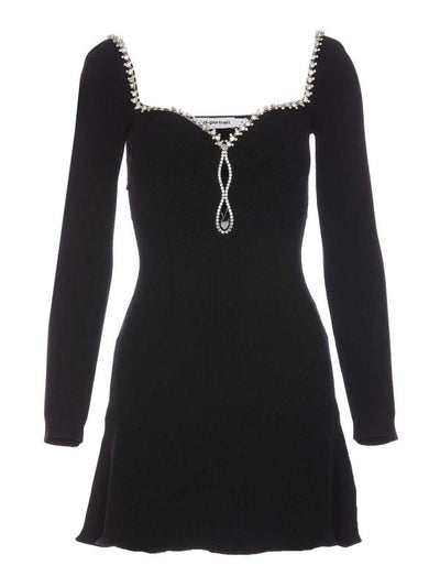 Miniabito In Maglia Con Strass