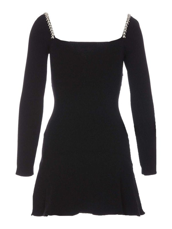 Miniabito In Maglia Con Strass