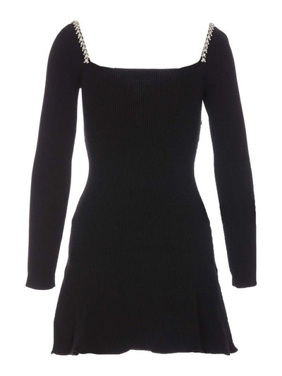 Miniabito In Maglia Con Strass