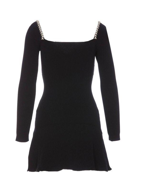 Miniabito In Maglia Con Strass