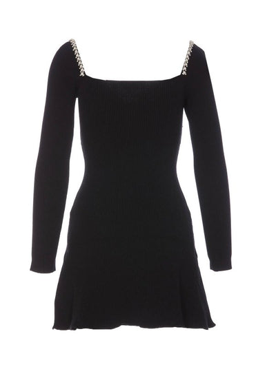 Miniabito In Maglia Con Strass