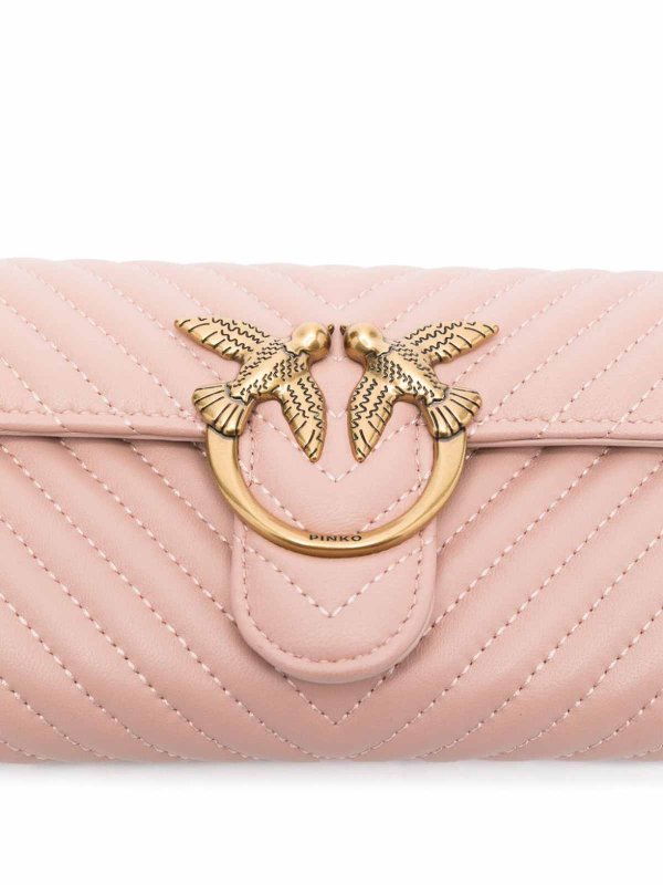 Borsa A Tracolla Love One In Pelle