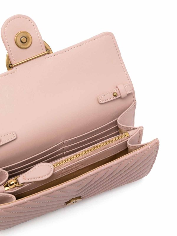 Borsa A Tracolla Love One In Pelle