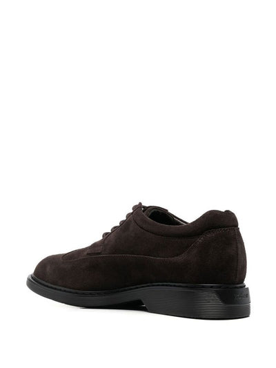 Brogue In Pelle Scamosciata Marrone