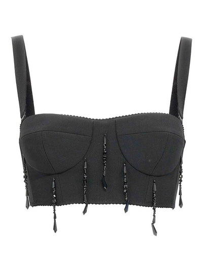Top Bustier Con Perline