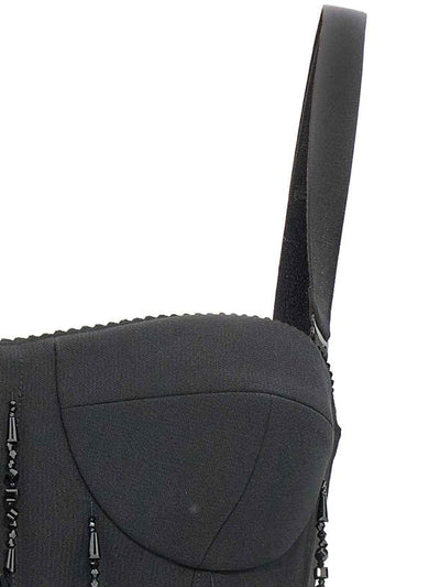 Top Bustier Con Perline