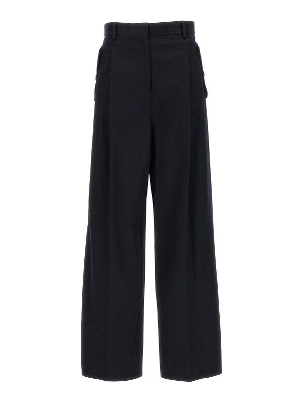 Pantaloni Larghi Con Piega Sul Davanti