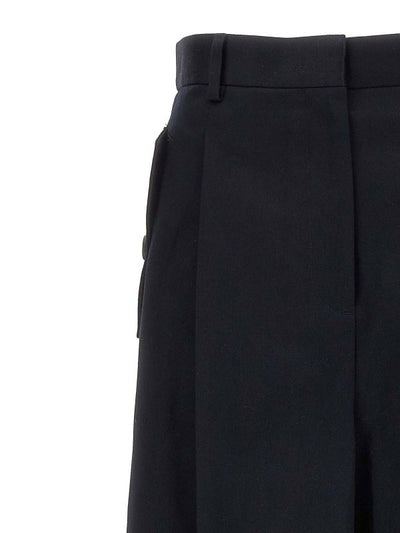 Pantaloni Larghi Con Piega Sul Davanti