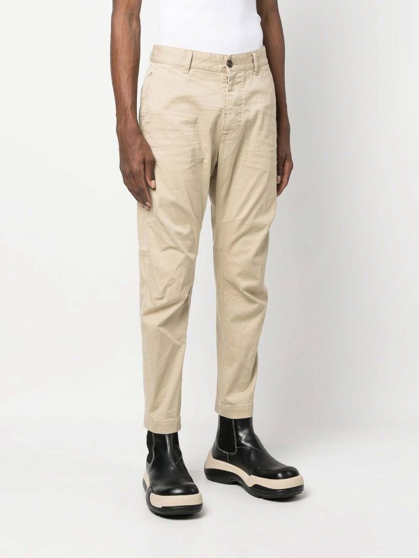 Pantaloni Chino In Cotone