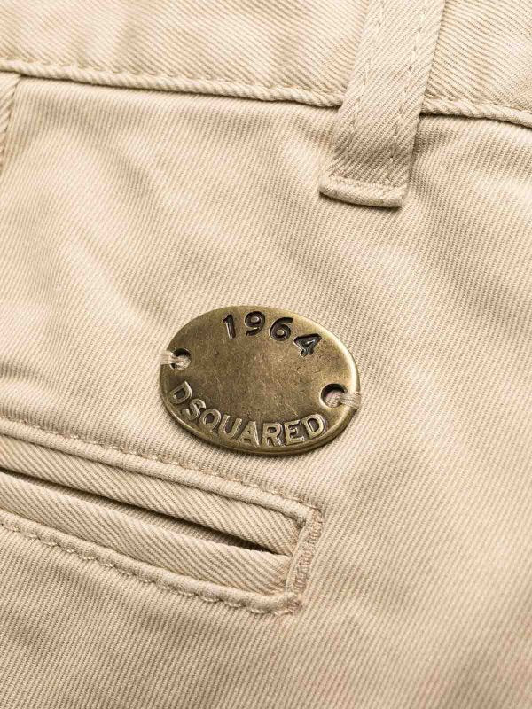 Pantaloni Chino In Cotone