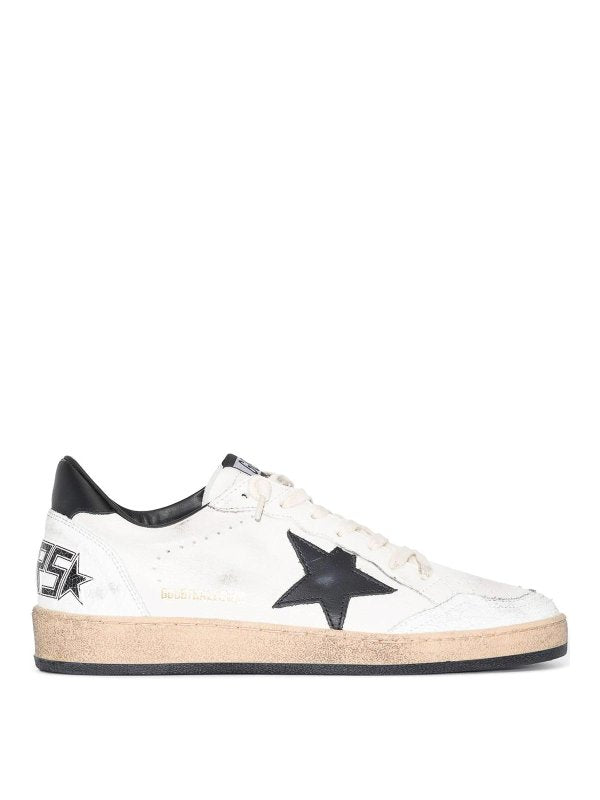 Sneaker In Pelle Con Stella A Sfera