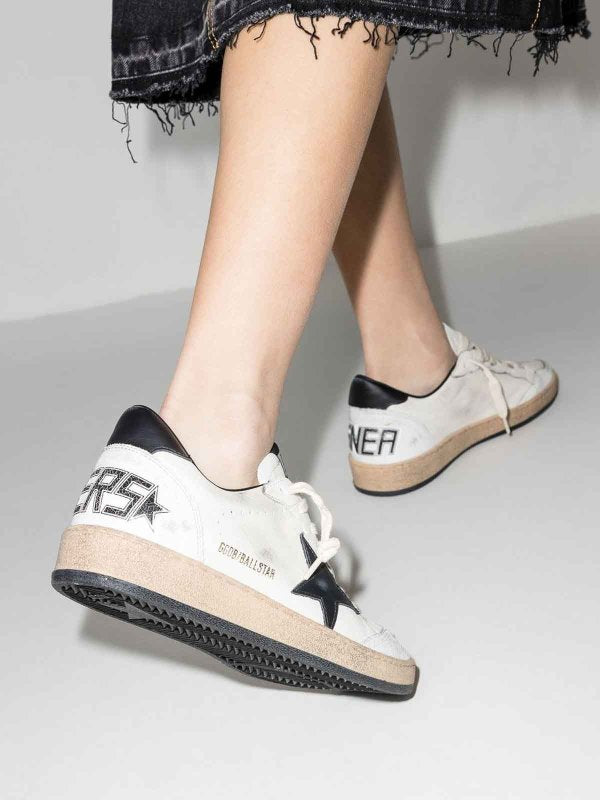 Sneaker In Pelle Con Stella A Sfera