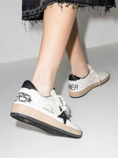 Sneaker In Pelle Con Stella A Sfera