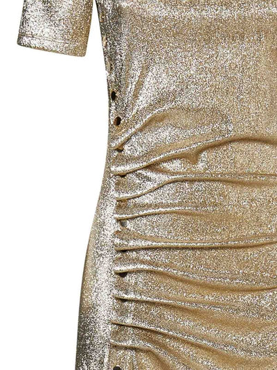 Miniabito In Lurex Dorato