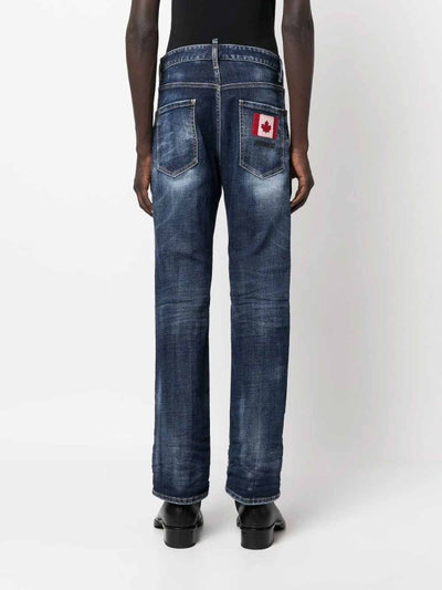 Jeans A Gamba Dritta A Vita Bassa