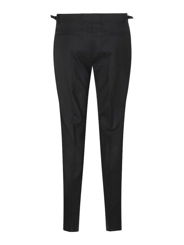 Pantaloni Di Lana Neri