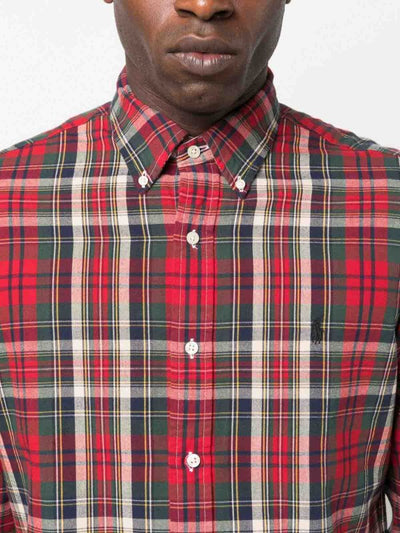 Camicia Con Stampa A Quadri
