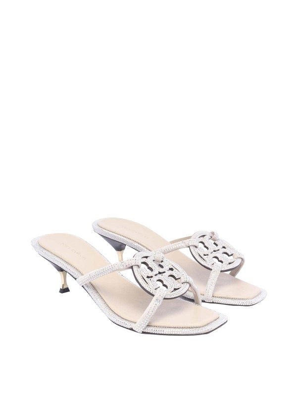 Sandali Con Tacco Miller In Geo Bombe E Pave