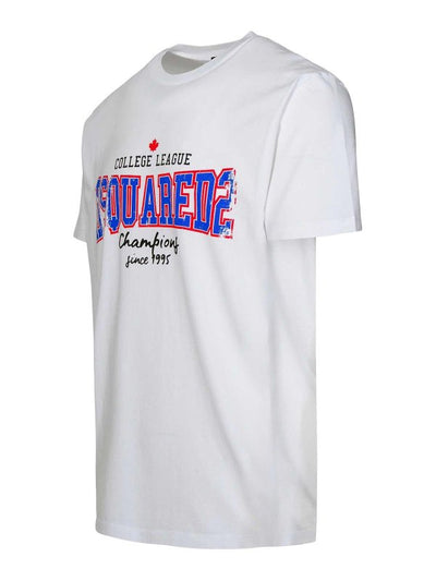 T-shirt In Cotone Bianco