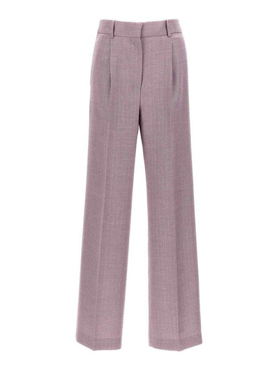 Pantaloni Gessati In Lurex