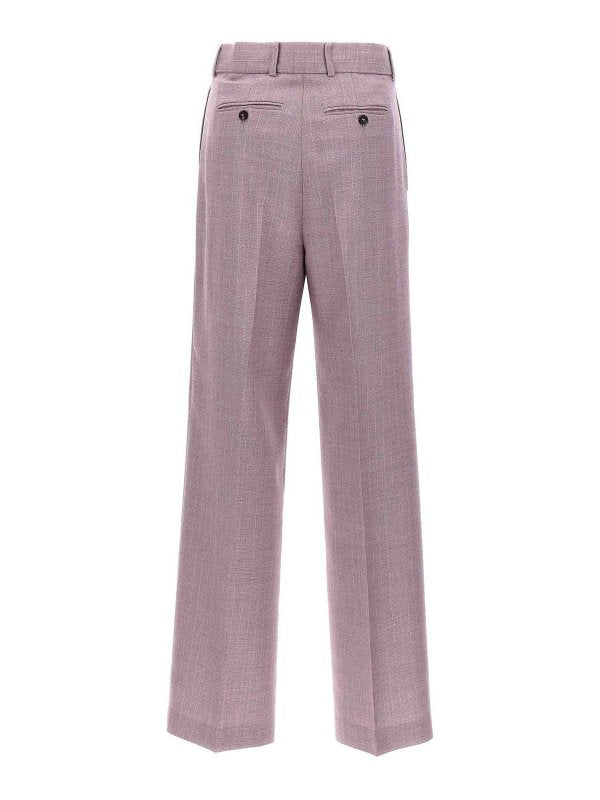 Pantaloni Gessati In Lurex
