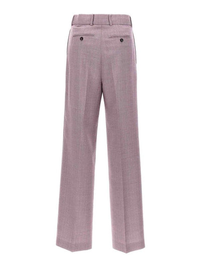 Pantaloni Gessati In Lurex