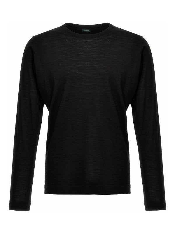 Maglia In Lana Pregiata Calibro 18