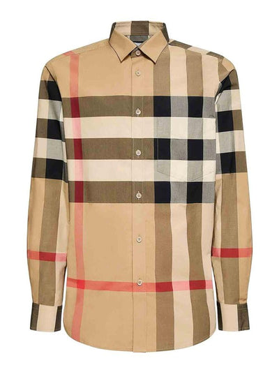 Camicia In Cotone A Quadri