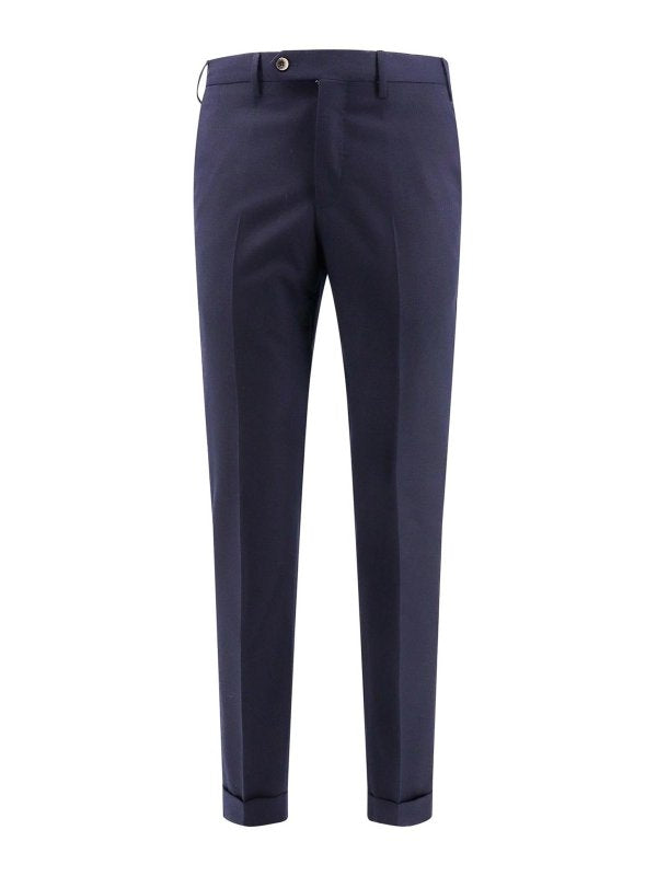 Pantalone Master Fit In Lana Vergine Stretch