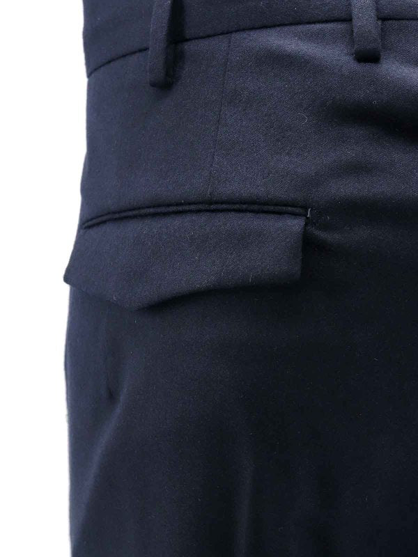 Pantalone Master Fit In Lana Vergine Stretch