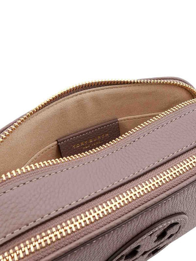 Borsa A Tracolla In Pelle Con Logo Frontale