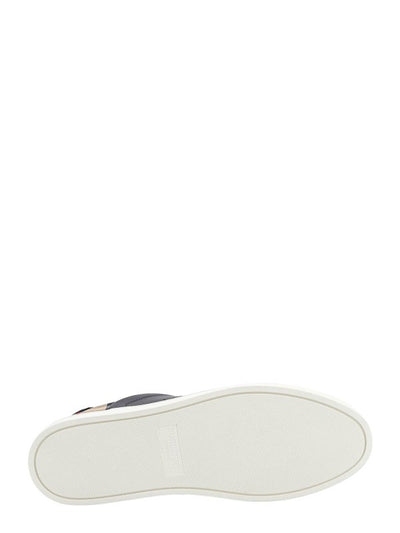 Sneaker In Pelle E Camoscio
