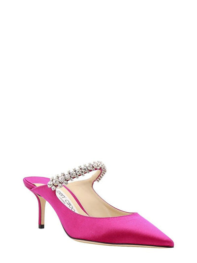 Sabot In Raso Con Dettaglio Swarovski
