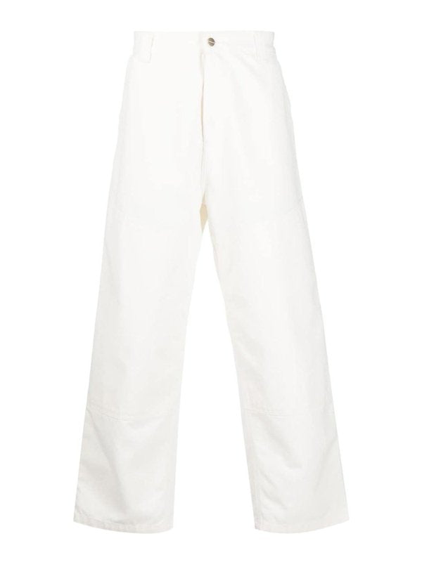 Pantaloni Larghi In Cotone