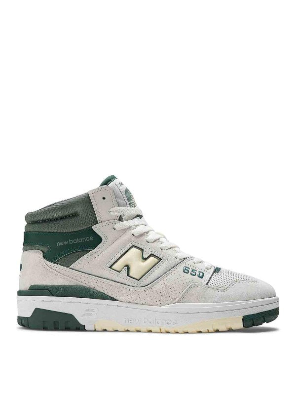 Sneaker In Pelle E Tessuto