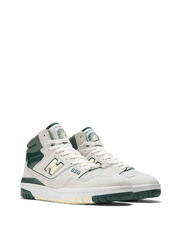Sneaker In Pelle E Tessuto