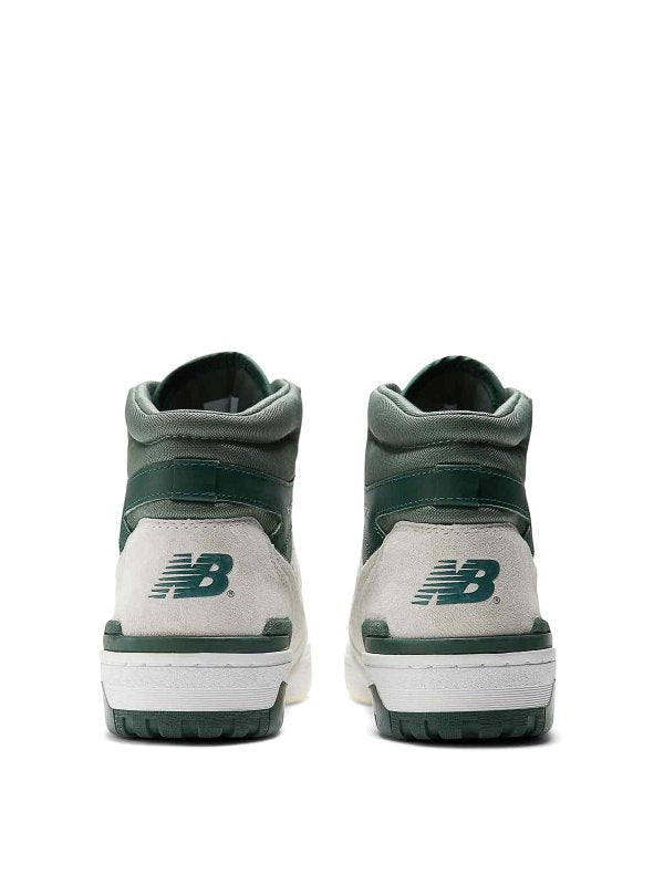 Sneaker In Pelle E Tessuto