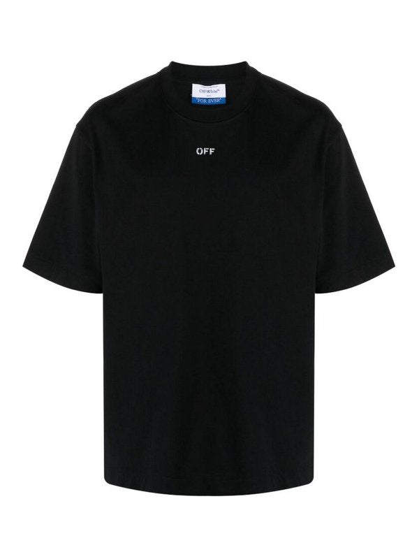 T-shirt Nera Con Stampa Logo