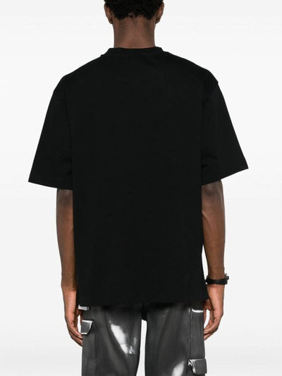 T-shirt Nera Con Stampa Logo