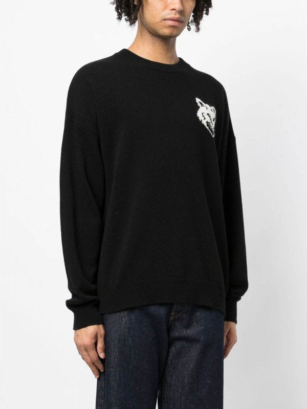 Maglia Nera A Intarsio