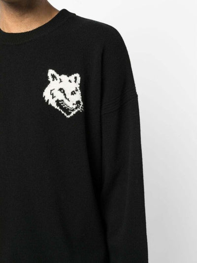 Maglia Nera A Intarsio