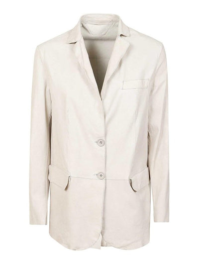 Giacca Blazer In Pelle