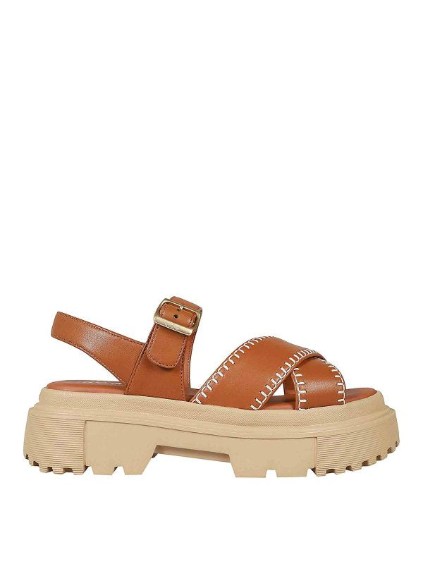 Sandali In Pelle H644